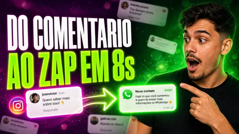 BotConversa e XP Chat: do comentário ao WhatsApp em segundos