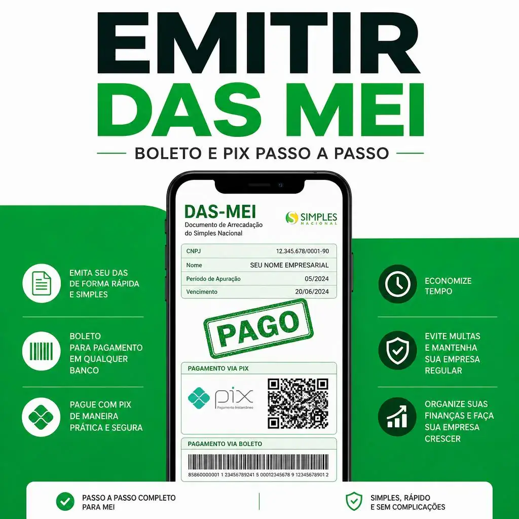 Issue DAS MEI: Generate Bill, Pay via PIX, Settle Contribution in 2026