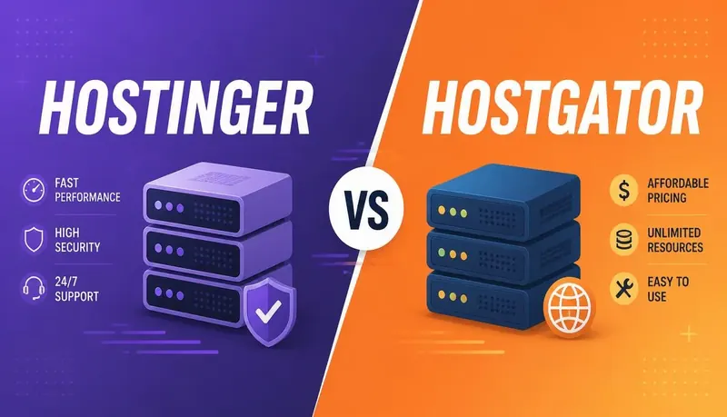 Hostinger vs HostGator: qual é a melhor hospedagem em 2026?