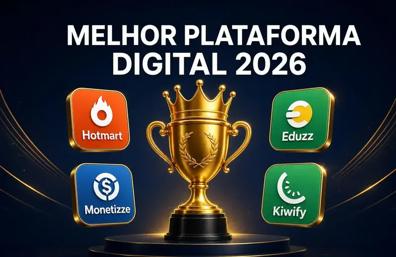 Melhor Plataforma de Infoprodutos 2026: Hotmart, Eduzz, Monetizze ou Kiwify?